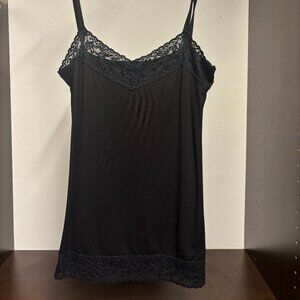 Karen Kane Black Lace Trim Camisole Size Medium